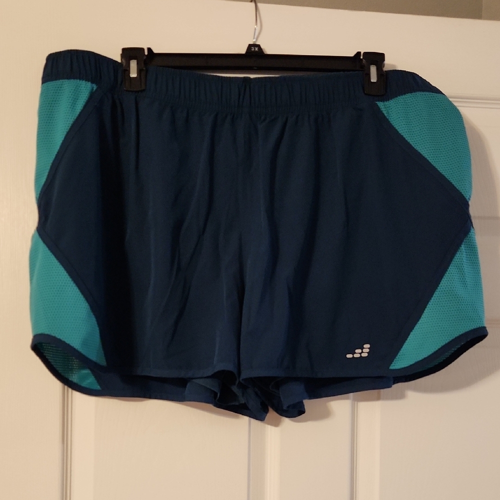 BCG Women's Athletic Shorts - Navy and Teal